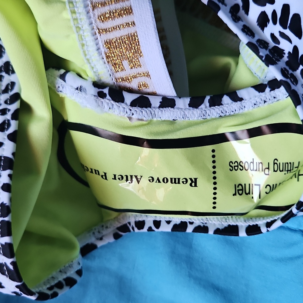 Juicy Couture Black and White Animal Print Bikini - Picture 6 of 7